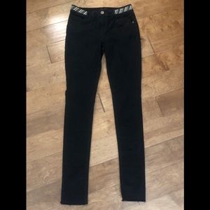 Tall Black Siena High Beaded Waist Jeans